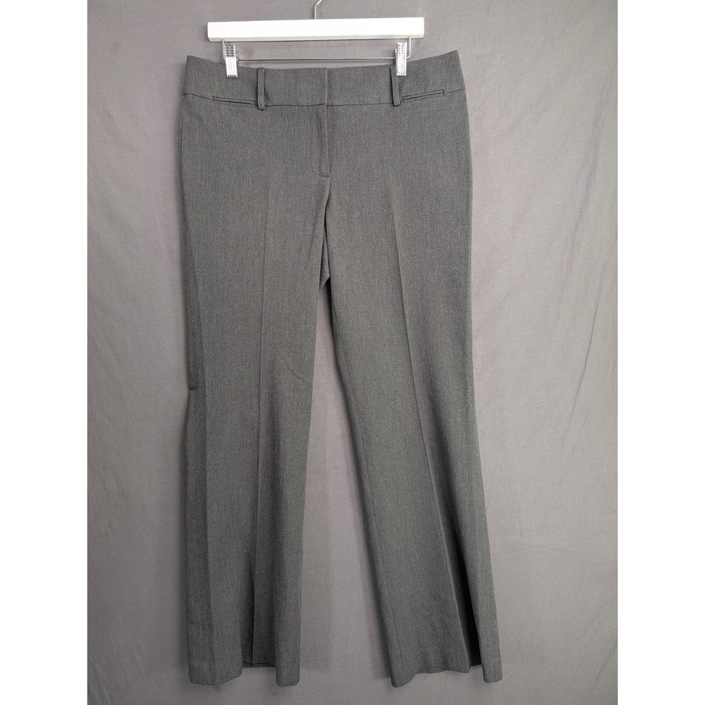 Ann Taylor LOFT Gray Trouser Pants Size 10 Straight Leg Business Casual 8418